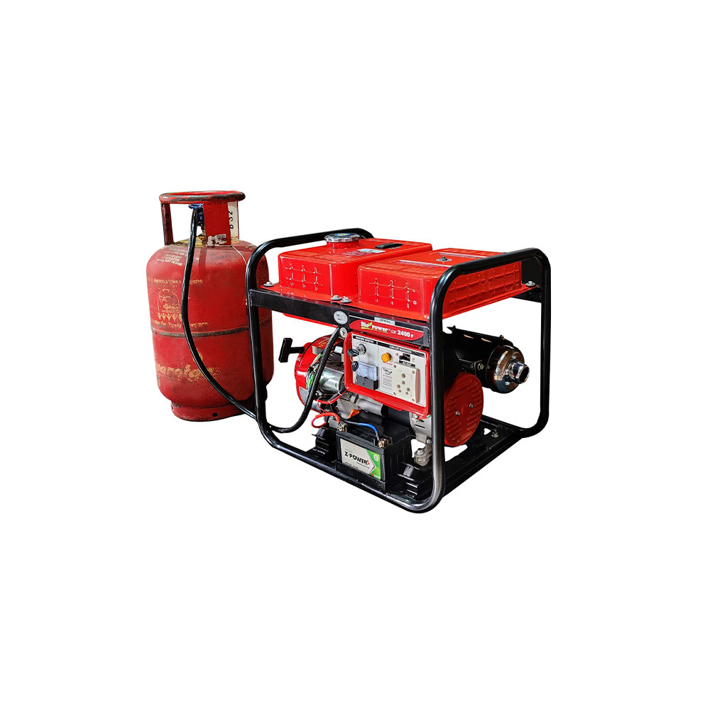 2.1 KVA Portable Generator, Petrol & LPG RUN,  Model GE-2400PS-LPG